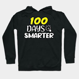 100 Days Smarter Teacher or Student 100th Day of school Hoodie